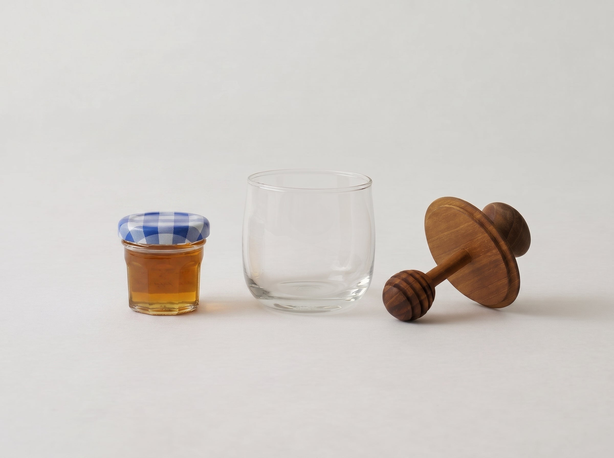 Handcrafted Wood Honey Jar & Honey
