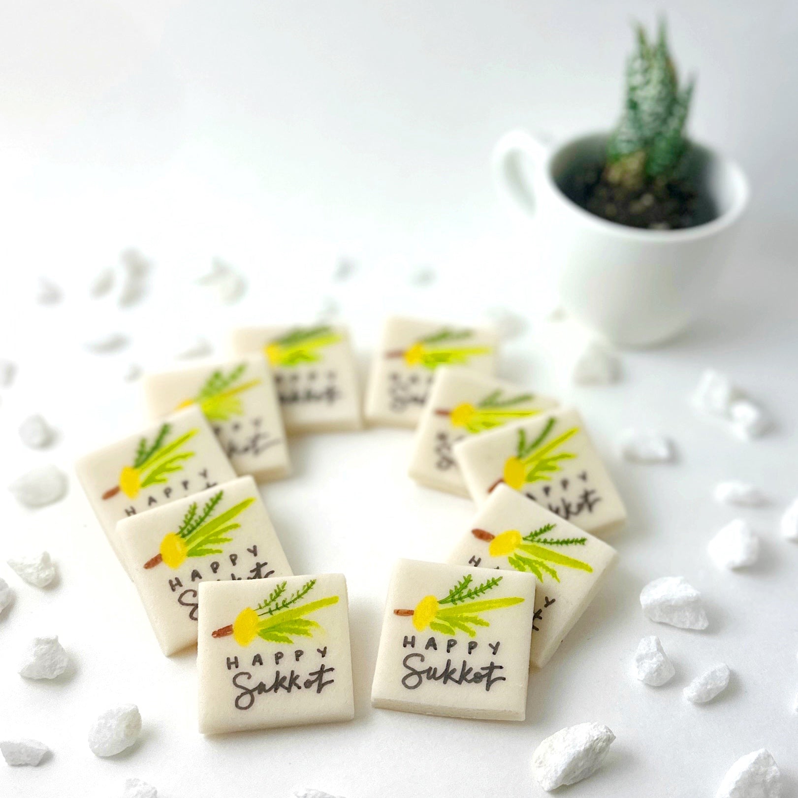 Happy Sukkot Placecards – Marzipan Holiday Treats