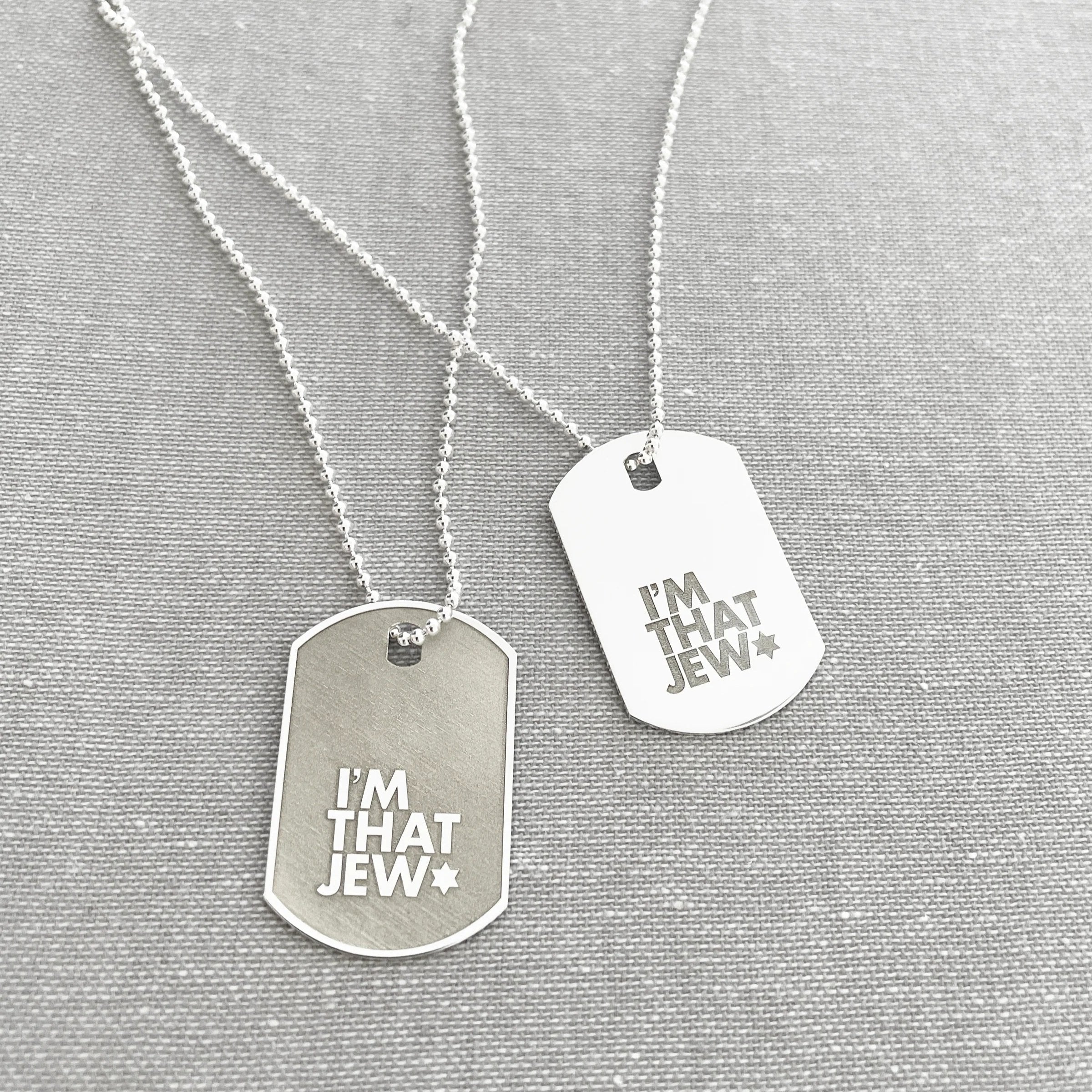 I’m That Jew™ Dog Tag Necklace