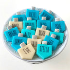 Personalized Marzipan Hanukkah Dreidels