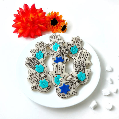 Marzipan Hamsa Hanukkah Place Cards