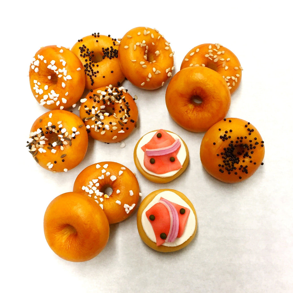 Mini Bagel Brunch Marzipan Treats