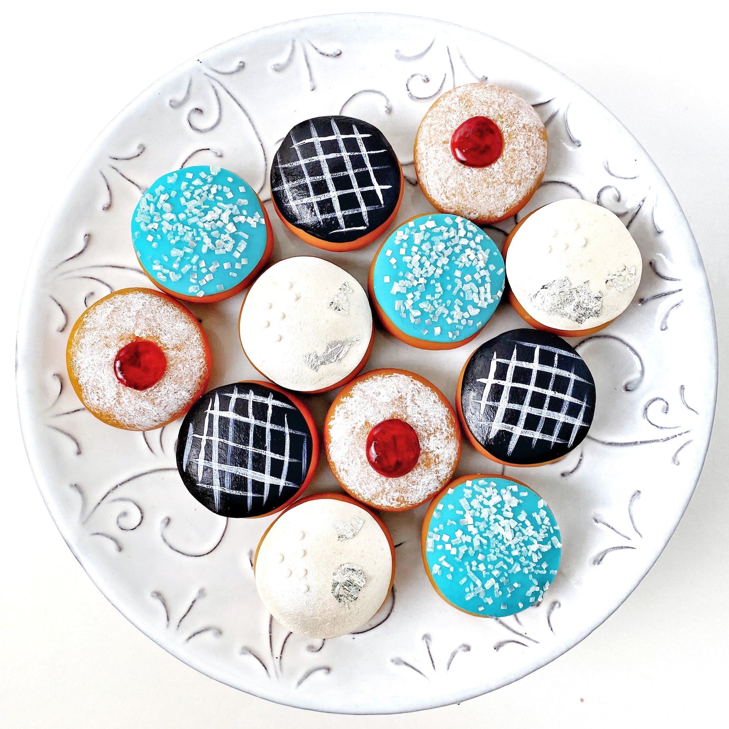 Marzipan Mini Sufganiyot Donuts