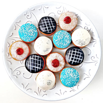 Marzipan Mini Sufganiyot Donuts