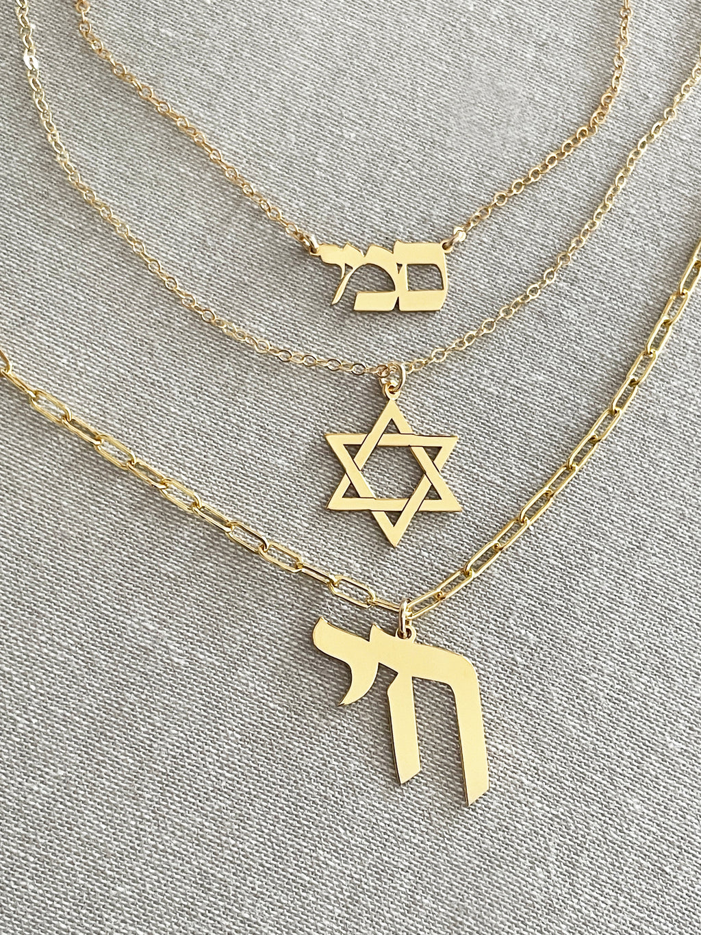 Omer Chai Paperclip Necklace