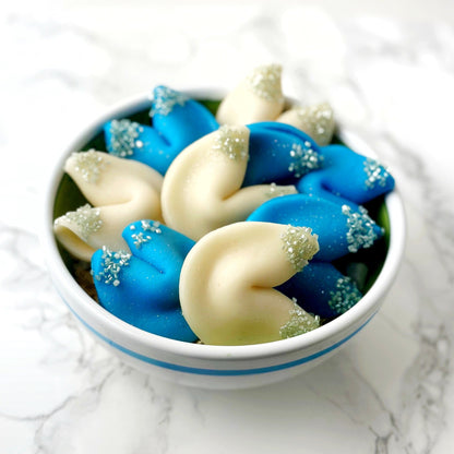 Marzipan Sparkly Hanukkah Fortune Cookies