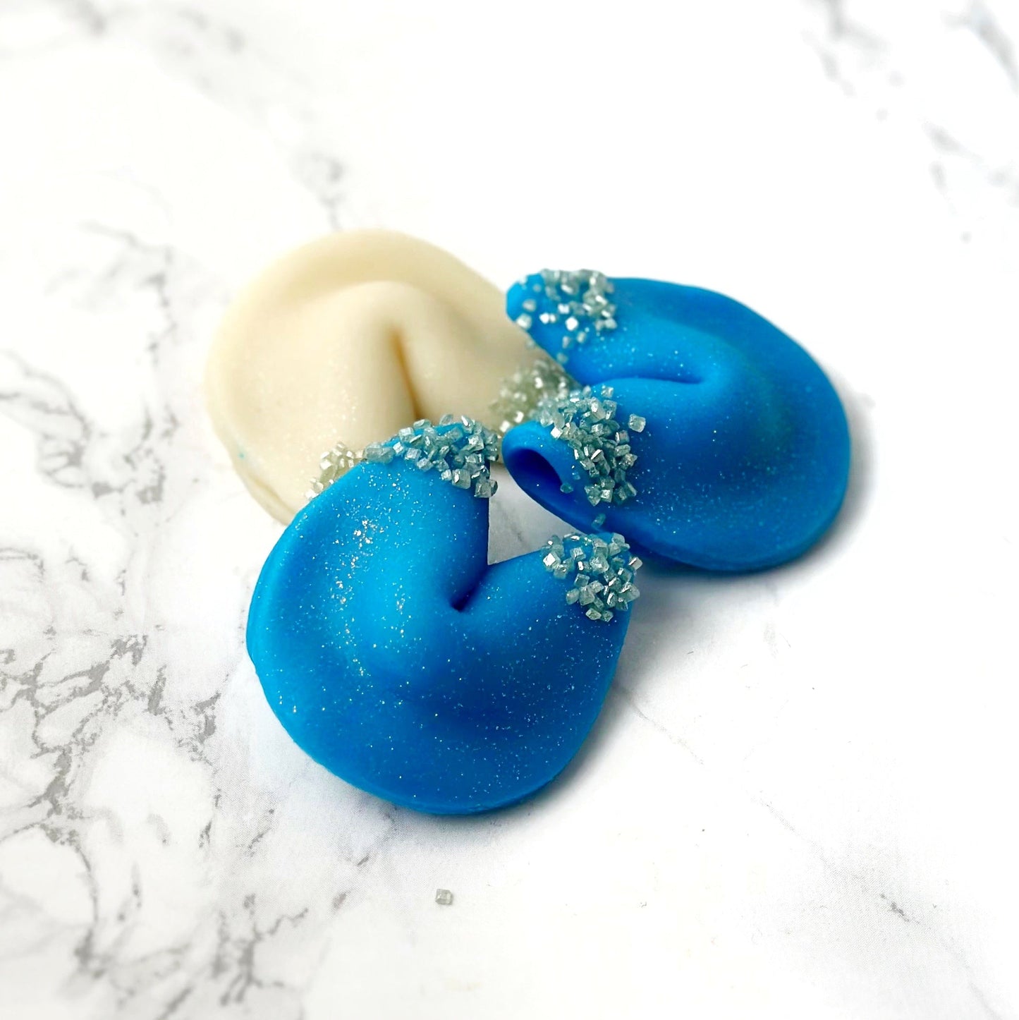 Marzipan Sparkly Hanukkah Fortune Cookies