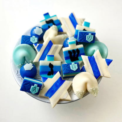 Elegant Marzipan Hanukkah Gift Basket