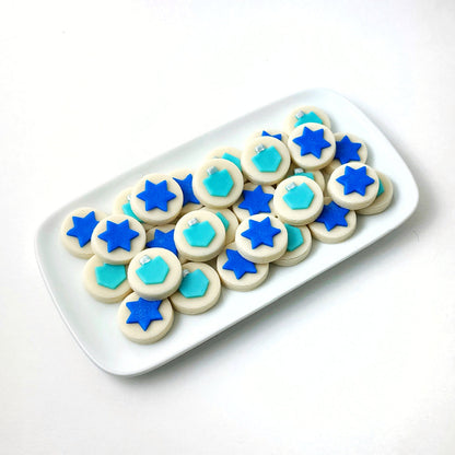 Marzipan Hanukkah Dreidel & Star Candy Bites