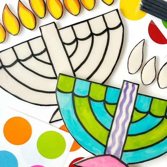 Paint-Your-Own Marzipan Hanukkah Menorah
