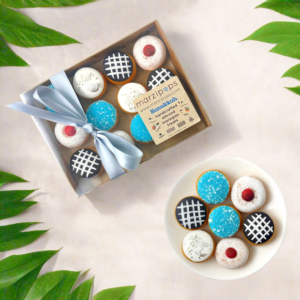 Marzipan Mini Sufganiyot Donuts