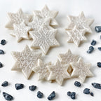 Marzipan Hanukkah Star of David Snowflakes