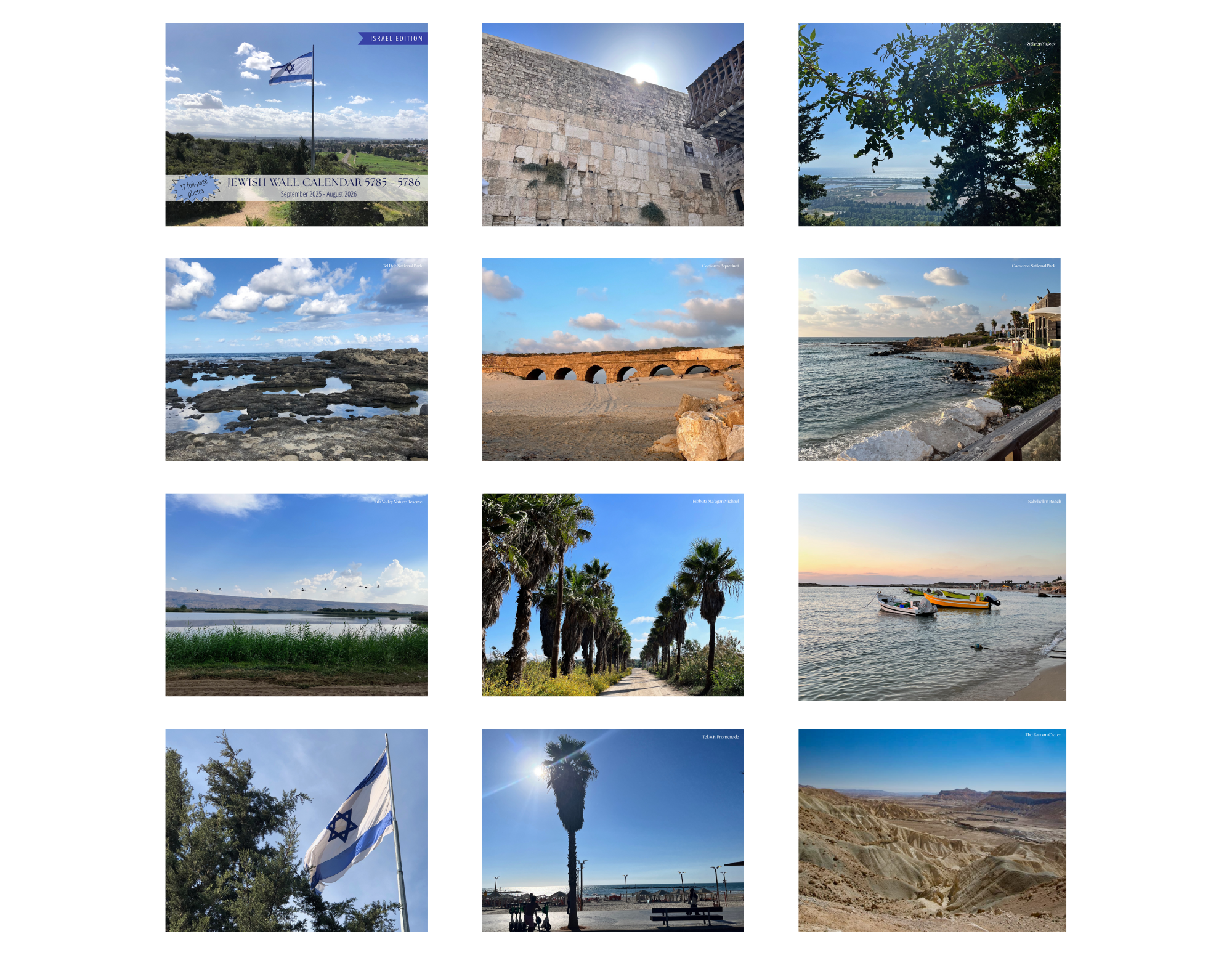Jewish Wall Calendar 2026–2027 (5787)