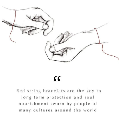 Branching Destiny - Red String Tree of Life Charm Bracelet