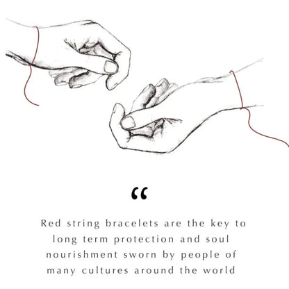 Devoted to Love - Evil Eye Heart Charm Red String Bracelet