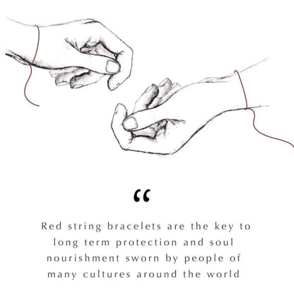 Bright Hope - Red String Star of David Charm Bracelet
