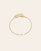 Kids 14K Gold Mini Initial Bracelet