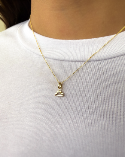 Kids 14k Gold Zodiac Necklace
