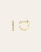 Mini Diamond Huggie Earrings