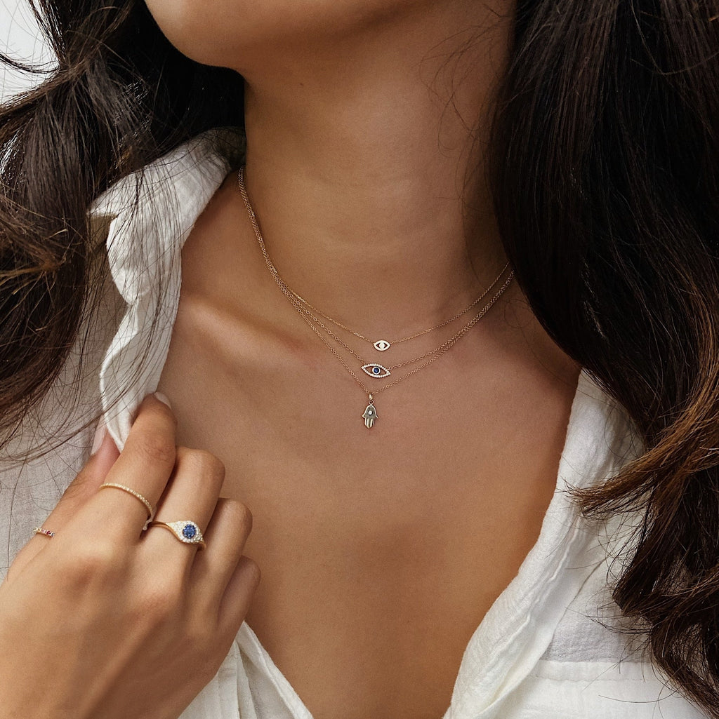 Diamond Hamsa Necklace