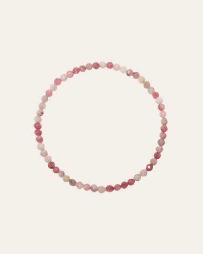 Pink Rhodochrosite Bead Bracelet