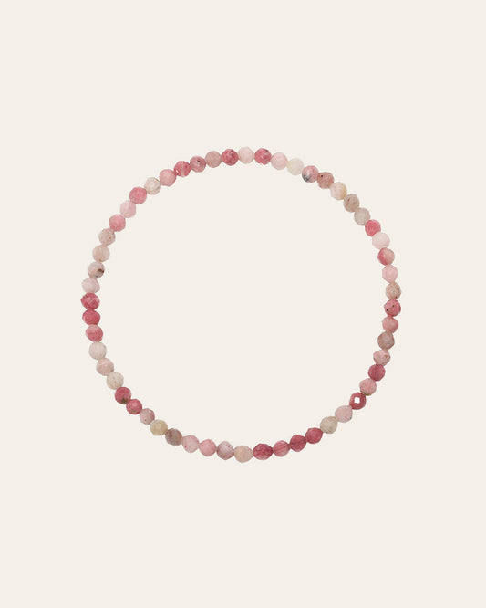 Pink Rhodochrosite Bead Bracelet