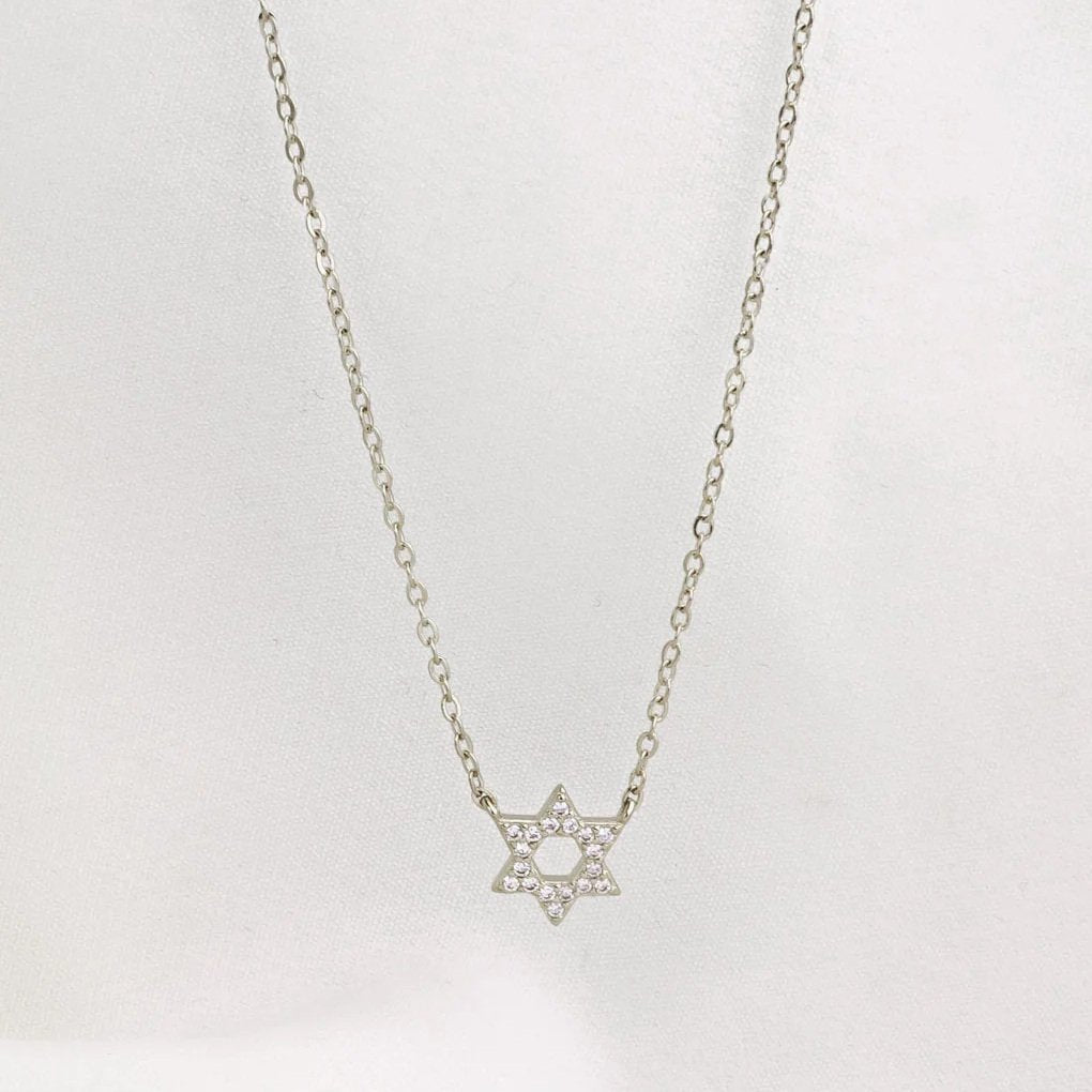 Crystal Set Star of David Necklace