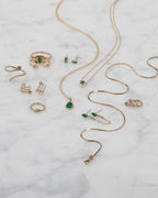 Diamond Snake Huggie Earrings