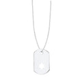 Star of David Cutout Dog Tag Necklace