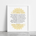 Blessing for the Home – Intricate Henna Art Print