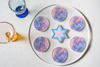 Lavender Swirl Seder Plate & Holiday Platter