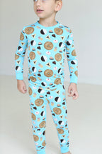 Blue Jewish Treats Two-Piece Pajama Set