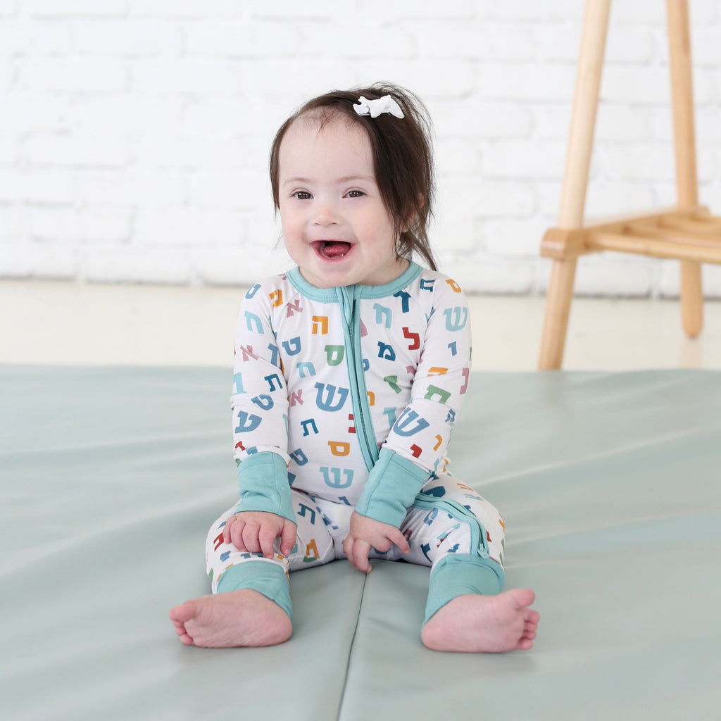 Aleph Bet Zippy Pajama