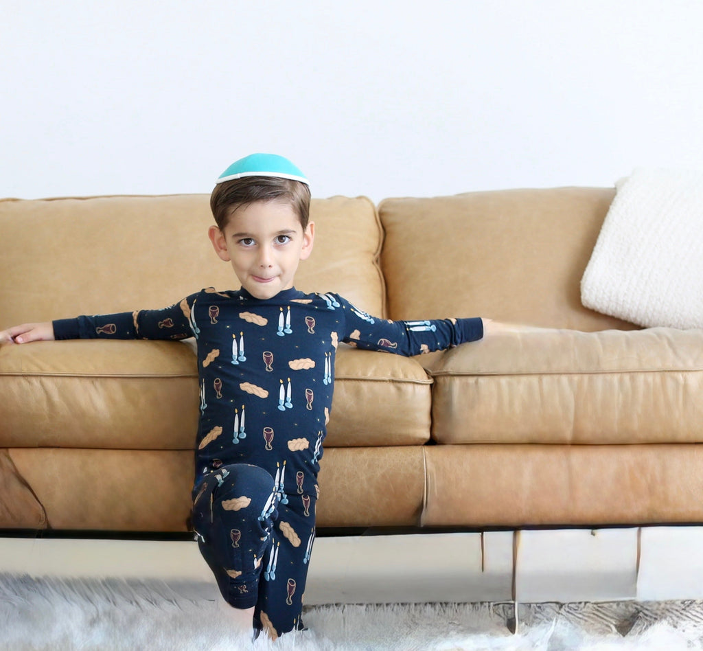 Shabbat Candles & Challah Two-Piece Pajama Set
