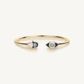 Positive Light - Enamel Hamsa Evil Eye Cuff
