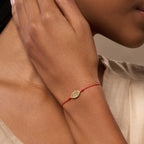 Spirit’s Innovation Red String Evil Eye Peridot Bracelet