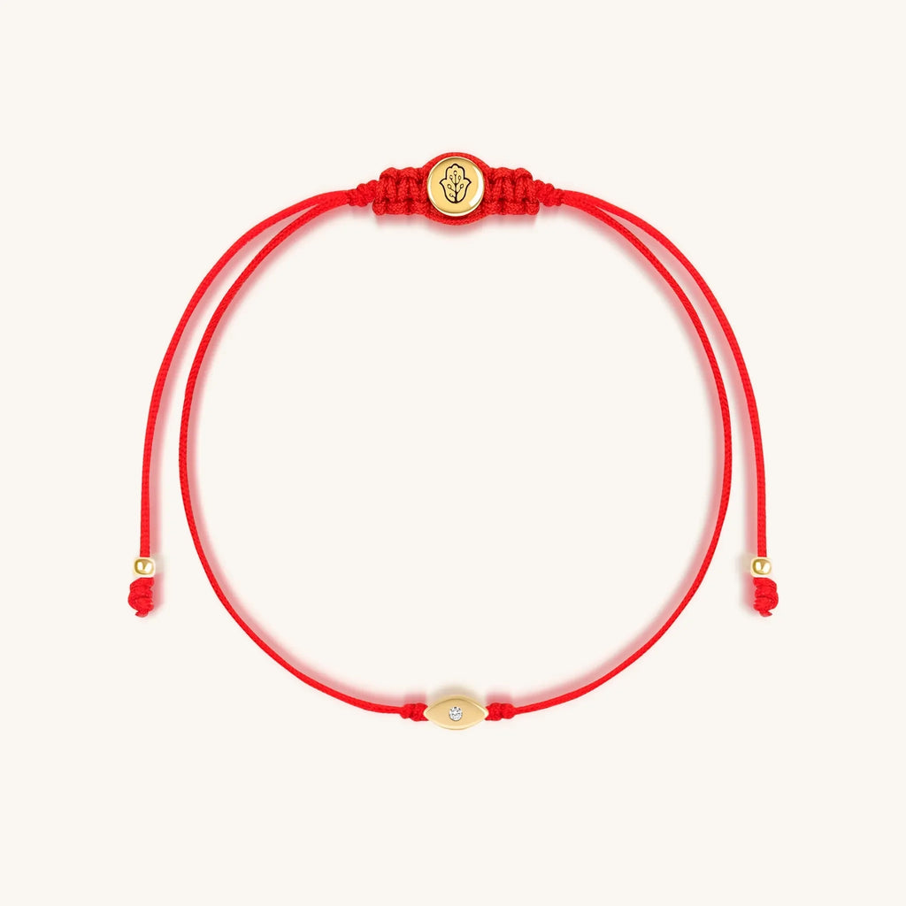 Watchful Wisdom Red String Evil Eye Bracelet