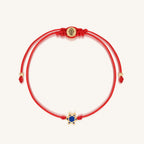 Abundant Faith Star of David Red String Bracelet