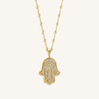 Inspired Action Gold Evil Eye & Hamsa Hand Necklace