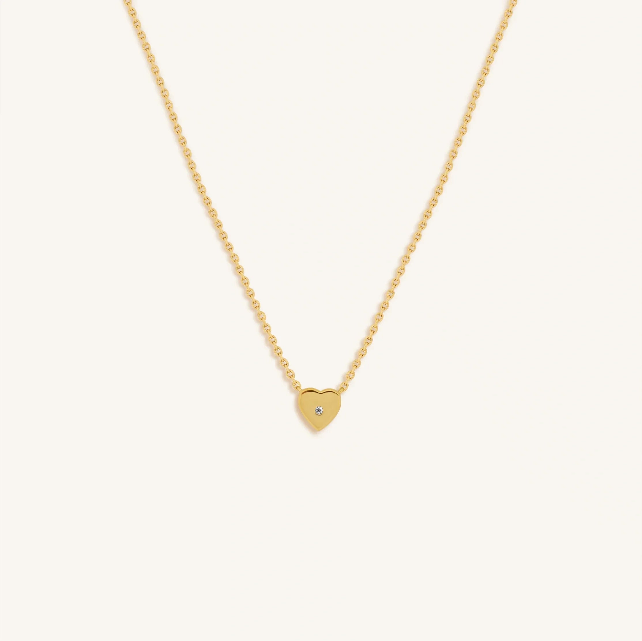 Soul’s Ascent Diamond Heart Gold Necklace