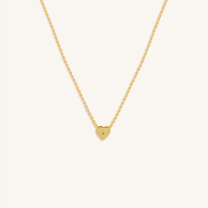 Soul’s Ascent Diamond Heart Gold Necklace