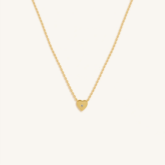 Soul’s Ascent Diamond Heart Gold Necklace