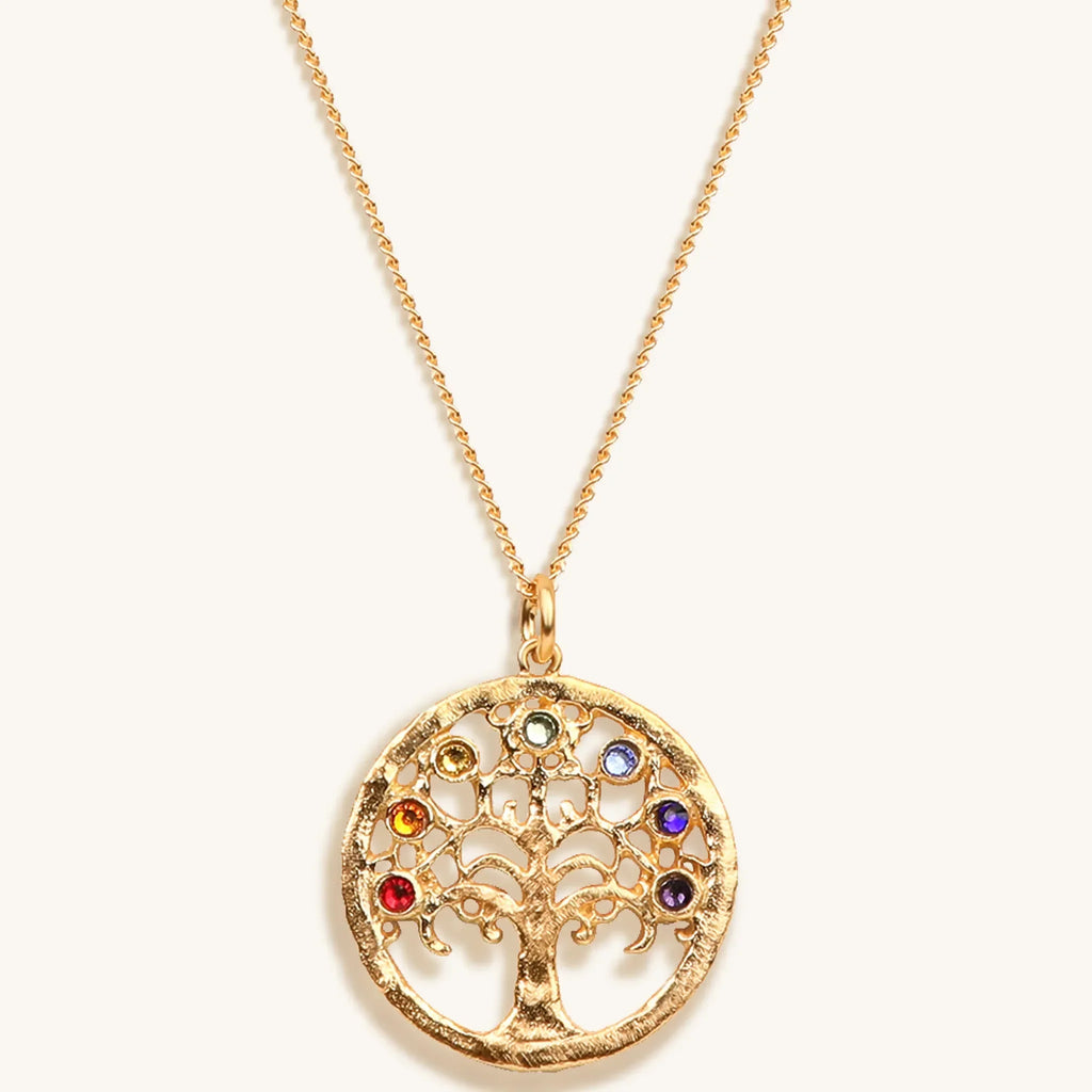 Mindful Alignment - Chakra Tree Of Life Charm Necklace
