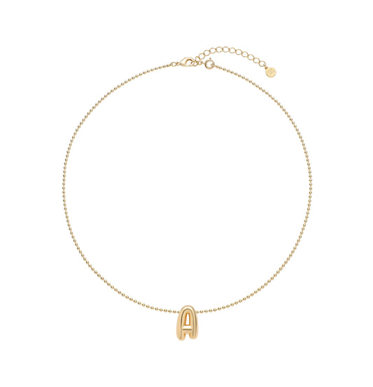 Mini Balloon Initial Necklace