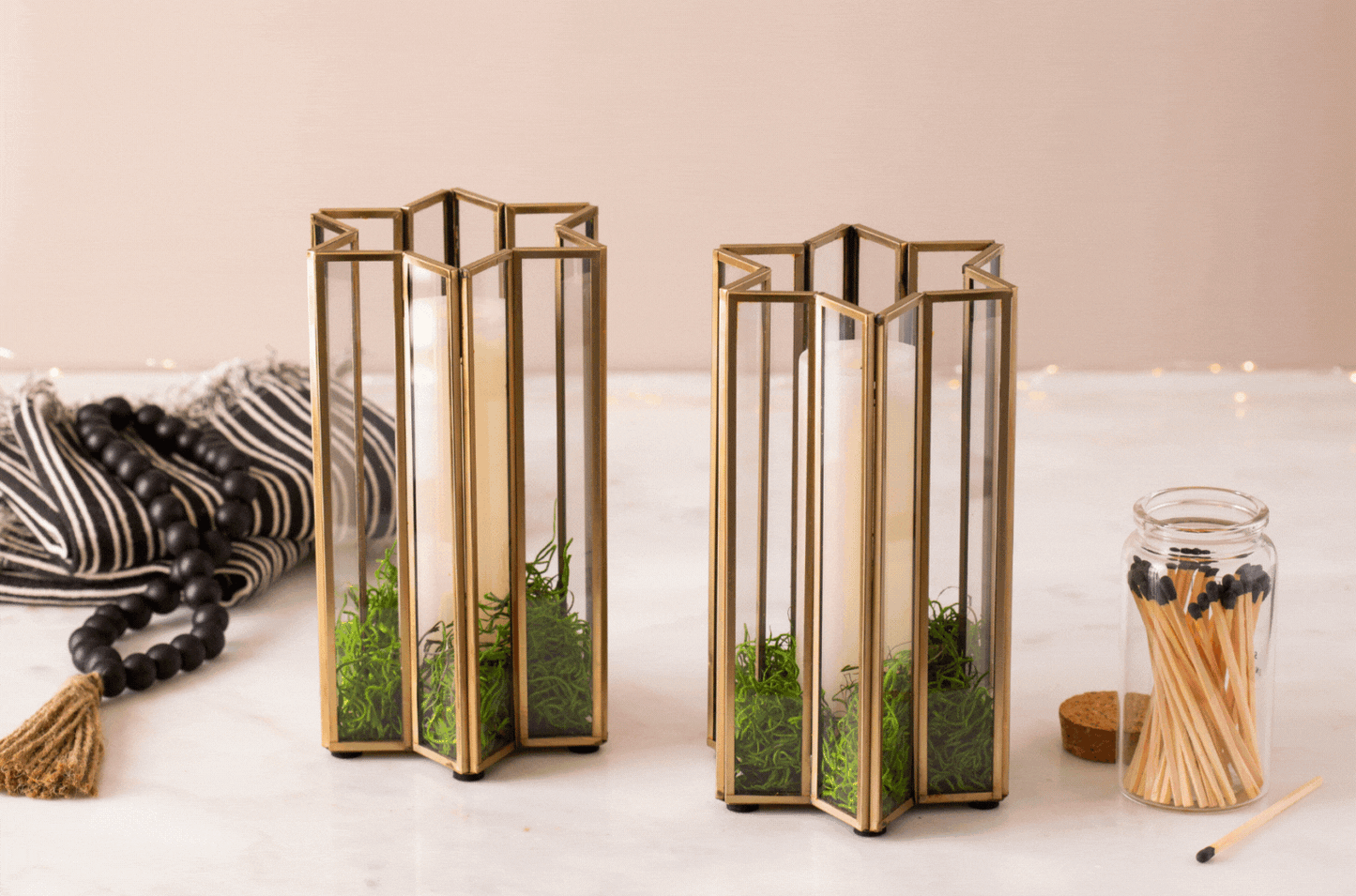 Liora Hurricane Candle Holder – Star of David Décor