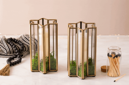 Liora Hurricane Candle Holder – Star of David Décor