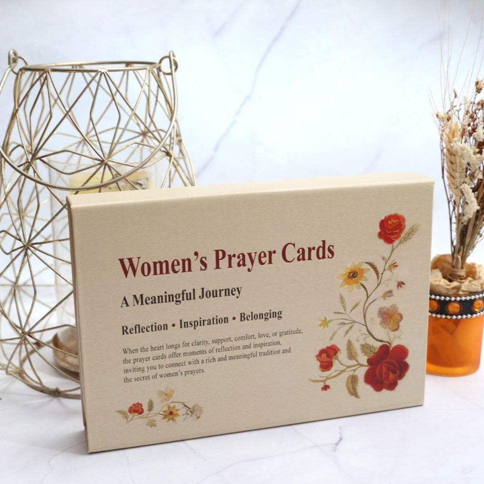 Women's Prayer Cards created by Dr. Aliza Lavie with floral illustrated box