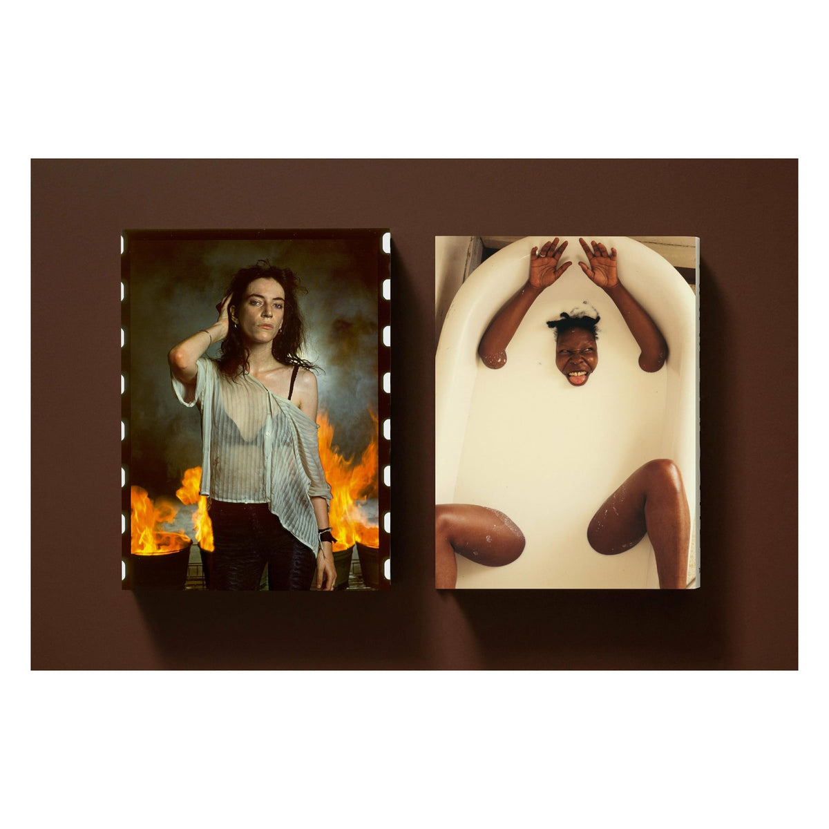 Annie Leibovitz photography book featuring Patti Smith and Whoopi Goldberg portraits