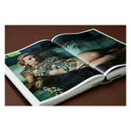 Annie Leibovitz photography book open to her 2004 portrait of Scarlett Johansson at Chateau Marmont