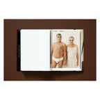 Annie Leibovitz photography book open to her 1995 portrait of Tony Curtis and Jack Lemmon